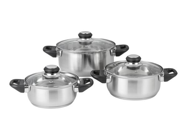 Ernesto Stainless Steel Pan Set - 3 Piece Set