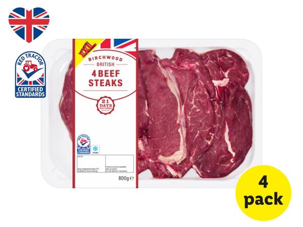 Birchwood British Beef Steaks 21 Day