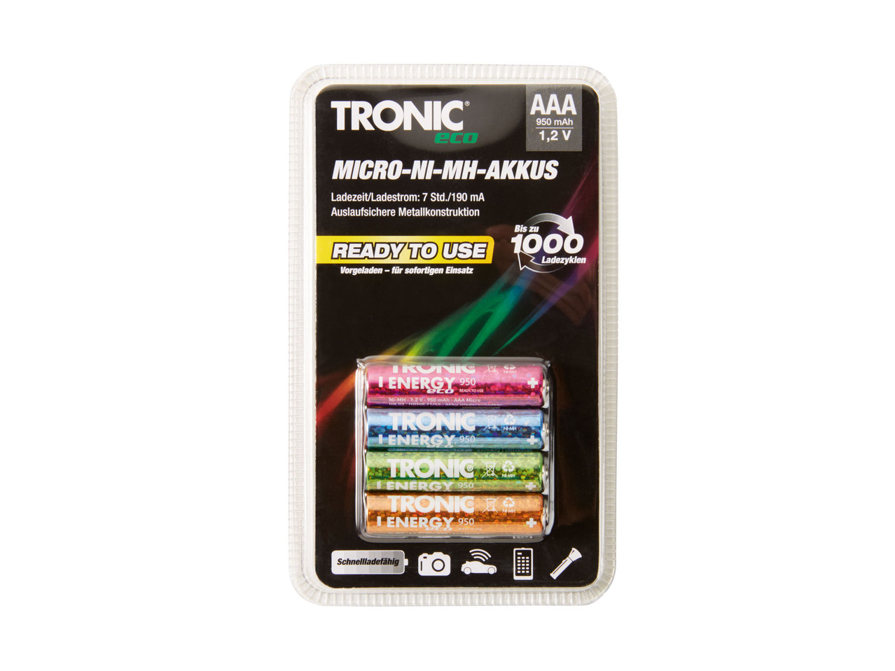 Rechargeable Batteries, 4 pieces