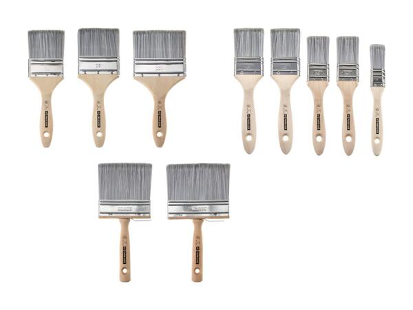 Set de pinceaux plats/​set de pinceaux plats larges