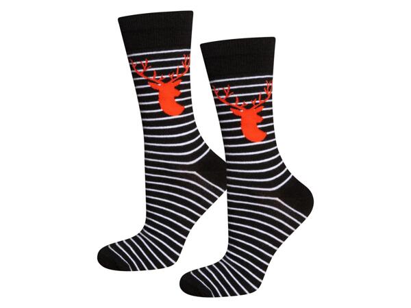 Men's and ladies' socks in gift box, 2 pairs