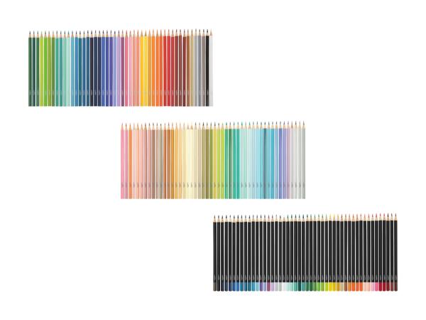 Crayons de couleur, set de 48 pièces