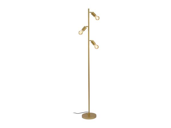 Livarno Home LED Floor Lamp With A Gold Finish