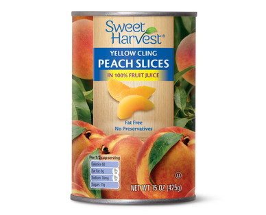 Sweet Harvest Peach Slices in 100% Fruit Juice