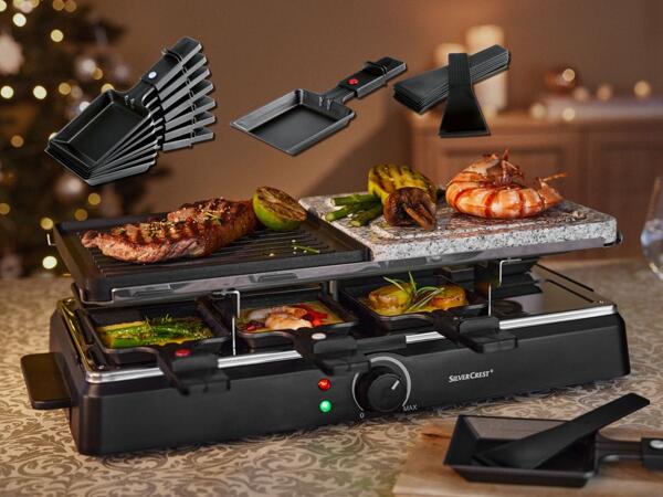 Gril à raclette avec pierre à cuire
