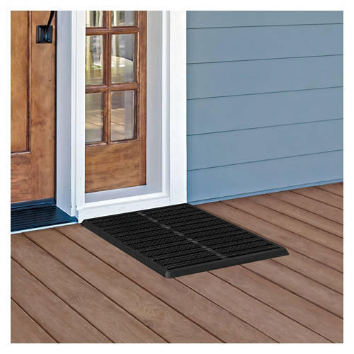 16" x 16" Heavy Duty Boot Scraper Mat - Black