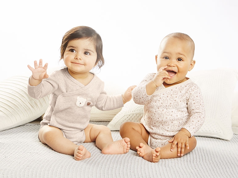 LUPILU 2 Organic Cotton Wrapover Bodysuits