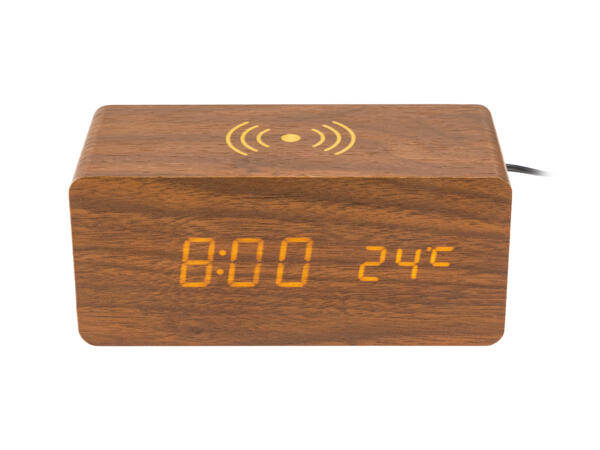 Väckarklocka med Qi(R)-laddstation
