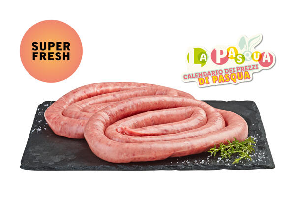 Salsiccia da grigliare ticinese