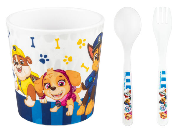 Cutlery Set and Cup "Paw Patrol, Peppa Pig"
