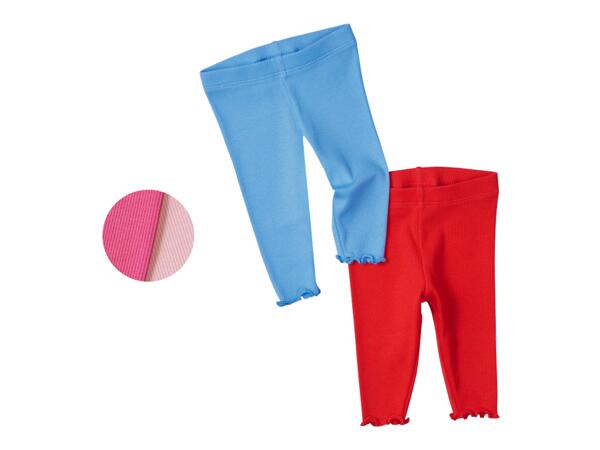 Ribbade leggings, 2-pack