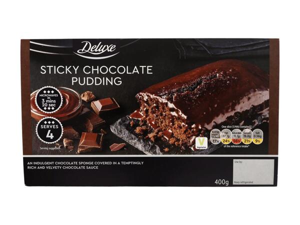 Sticky Chocolate/​Apple & Caramel Pudding