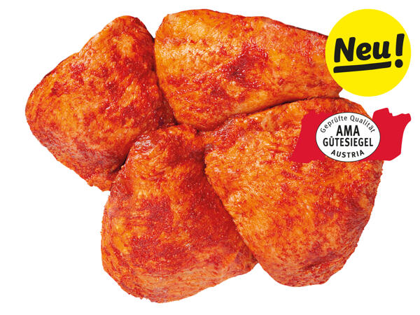 Frische Hendl Ober-/Unterkeulen gewürzt