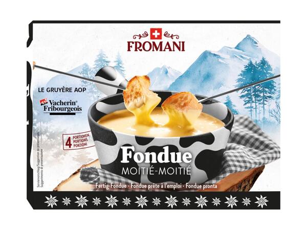 Fondue moitié-moitié prête à l'emploi