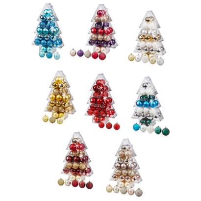 Boules de Noël incassables, 34 pcs