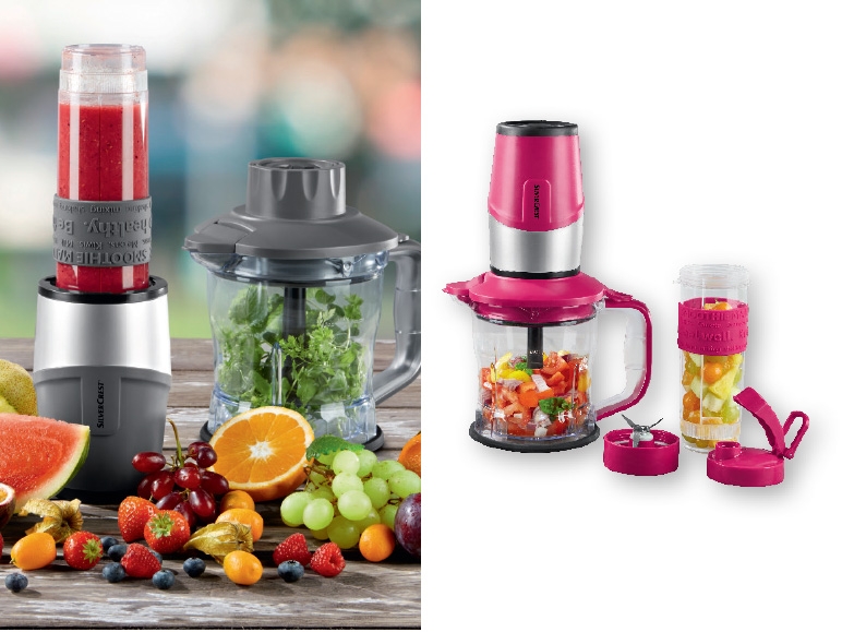 SILVERCREST KITCHEN TOOLS 500W 2-in-1: Multi-Chopper & Smoothie Maker