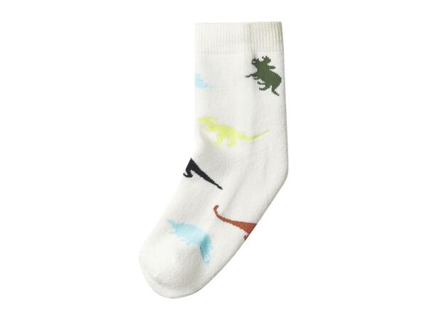 Lupilu Kids' Thermal Socks with Dinosaur Design - 5 Pairs