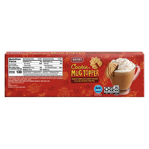 Fall Mug Toppers Cookies, 5.47 oz