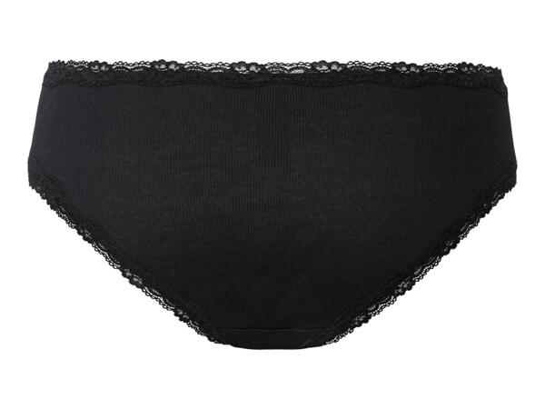 Esmara Ladies' Lace Trim Briefs - 5 Pack