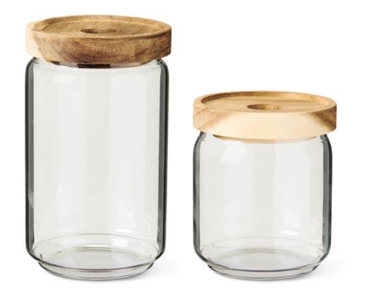 Crofton 
 Glass Coffee and Sugar Canister Set