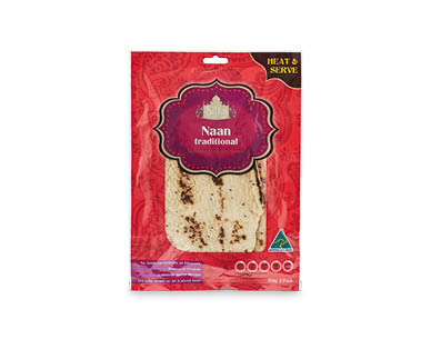 Naan Bread 2pk/250g or Chapatti 6pk/280g