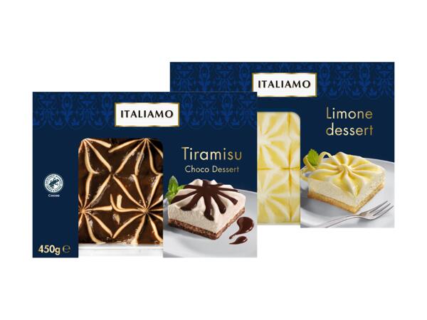 Lemon or tiramisù dessert