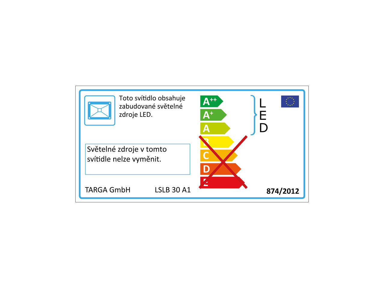 LED reflektor s pohybovým senzorem