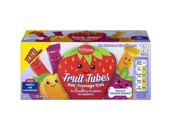 Milbona Fromage Frais Fruit Tubes