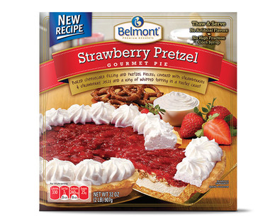Belmont Strawberry Pretzel Pie