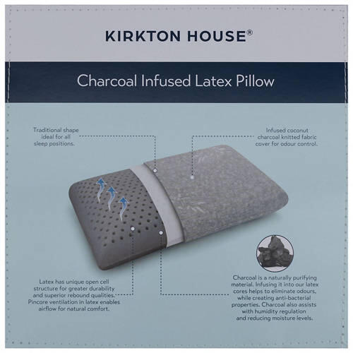 Charcoal Infused Latex Pillow