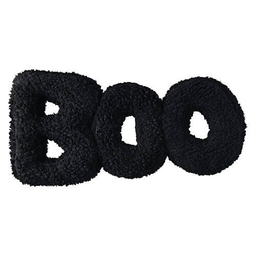 Halloween Pillow - BOO, Black