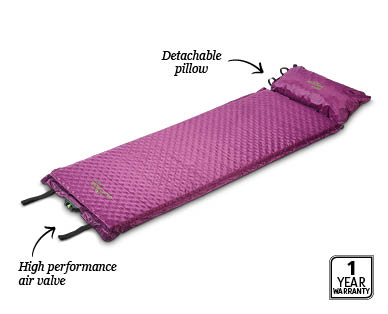 Self-Inflating Mat with Pillow
