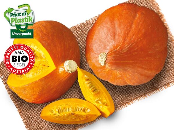 Bio Speisekürbis Hokkaido aus Österreich