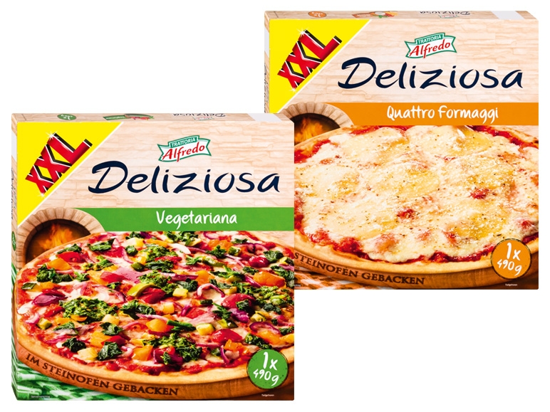 TRATTORIA ALFREDO Pizza Vegetariana/Quattro Formaggi 490 g
