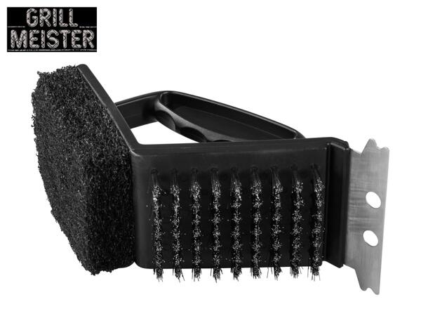 Grillmeister Barbecue Brush With Scraper And Scrubber