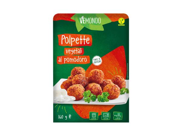 Vegetable meatballs with tomato