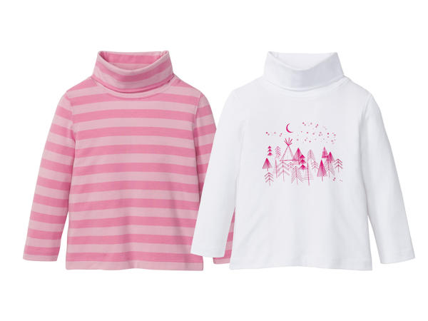 Lupilu(R) Camisolas de Gola Alta para Menina 2 Unid.
