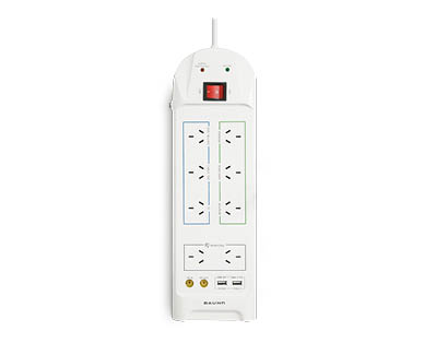 8-Way Surge Protector Power Board