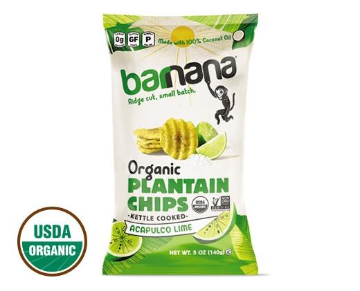 Barnana 
 Organic Plantain Chips Lime or Pink Salt