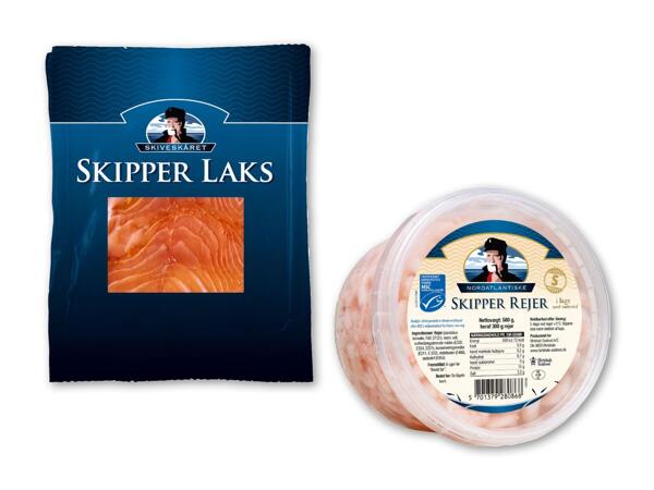 Rejer eller koldrøget laks