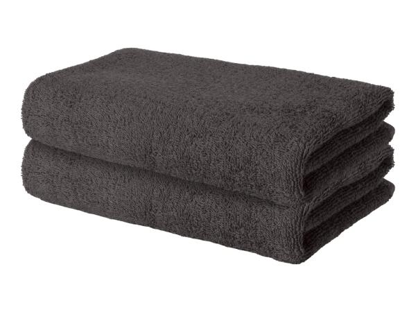 Livarno Home Grey Hand Towels - 2 Pack