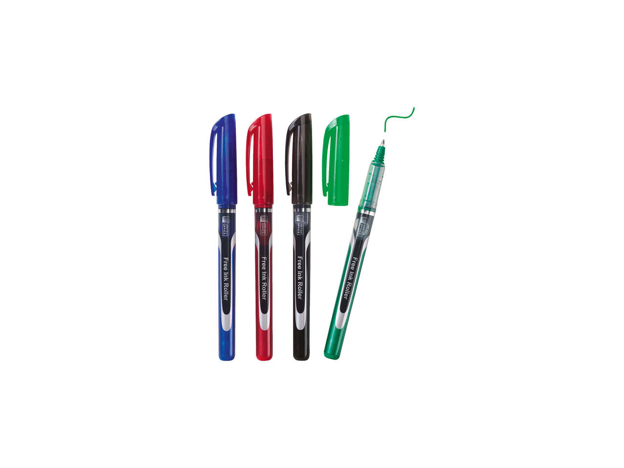 UNITED OFFICE(R) Rollerball-penne 4-pak