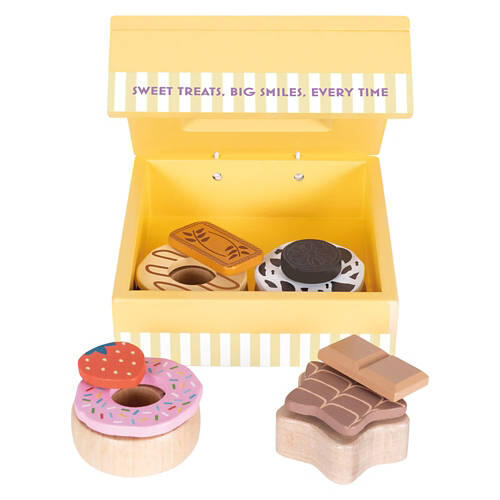 Kids Wooden Assorted Sweets Play Set - Donuts