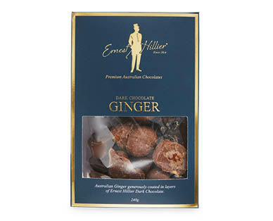 Ernest Hillier Milk Chocolate Coated Dark Chocolate Ginger 240g