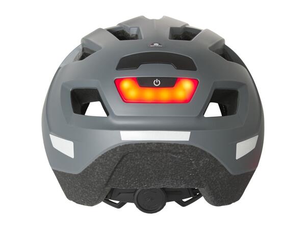 CRIVIT Adult's Cycle Helmet with Rear Light - Grey