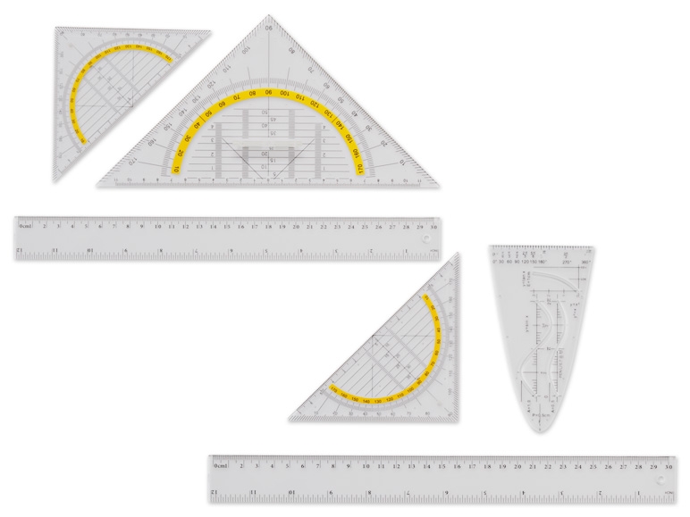 UNITED(R)OFFICE Geometrie-Set, 3-teilig