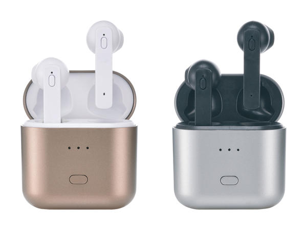 SILVERCREST(R) True Wireless Bluetooth(R) in-ear-høretelefoner
