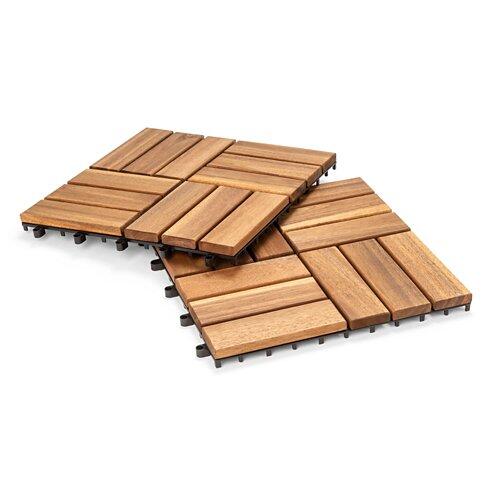 GARDENLINE Bodenfliesen aus Holz