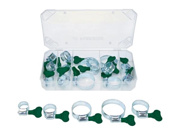 Parkside Assorted Wing Nut Hose Clamps - 19 Pieces