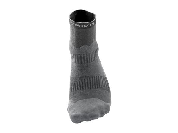 CRIVIT Adults' Grey & Black Outdoor Socks - 2 Pairs